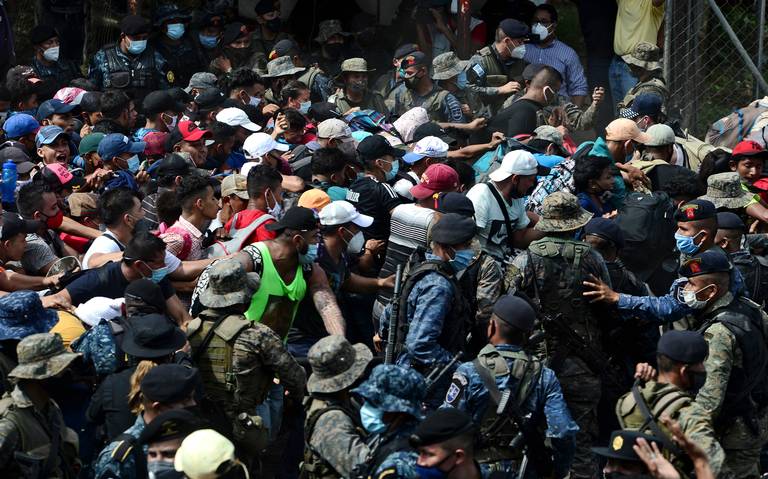 Caravana migrante sin posibilidad de xito Baja California El